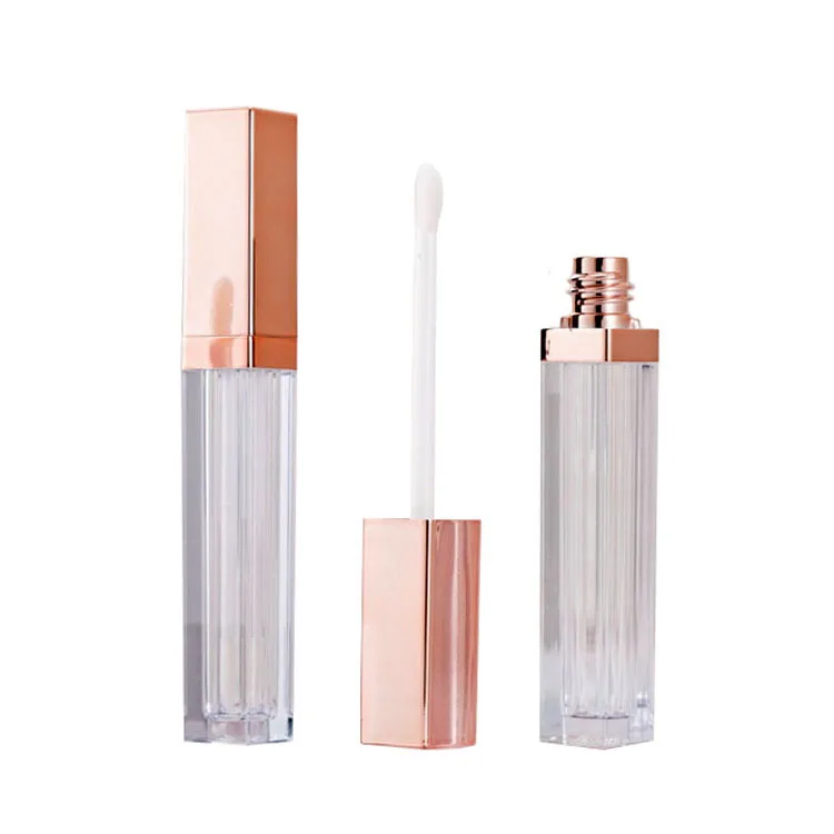 rose square lipgloss tube