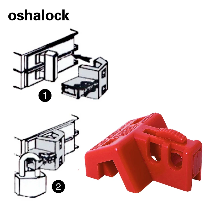 Single No Hole Pole Multipole Circuit Breaker Lockout Device Suitable