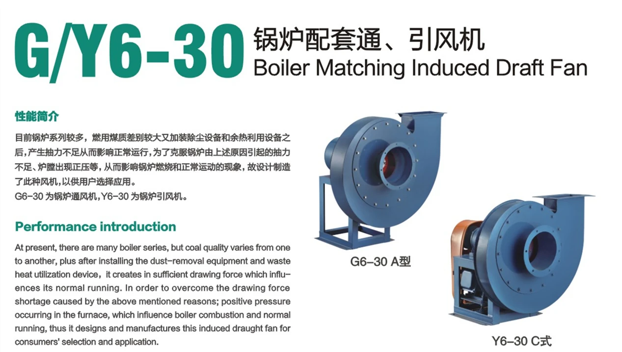 G/Y6-30 BOILER USED VENTILATING/ INTRODUCED DRAFT FAN