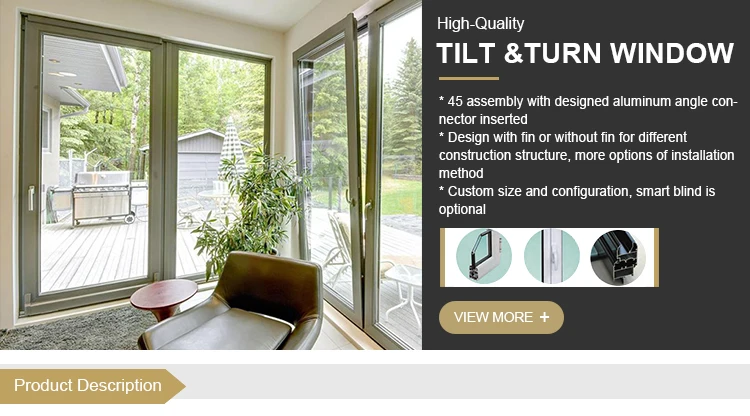 Aluminum Tilt and turn Window