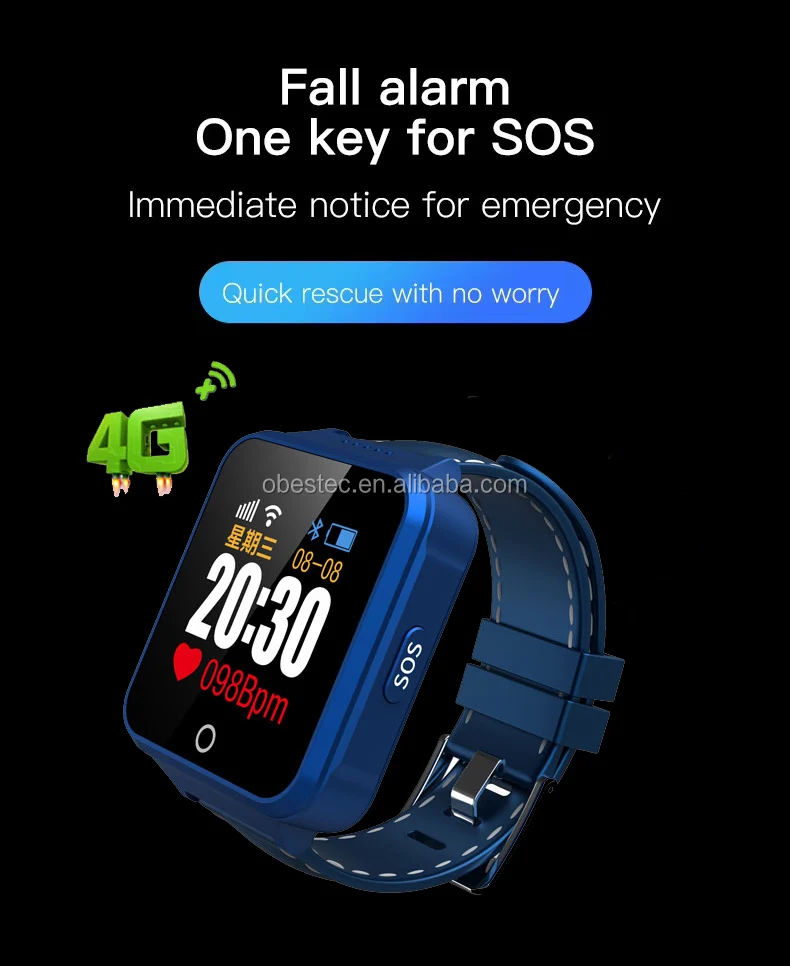 4G Parent health wrist band phone GPS tracking SOS bracelet elderly smart watch.jpg