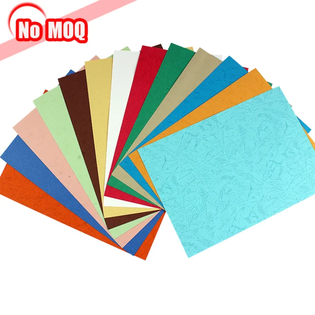 a4 leather grain paper/book binding paper/name