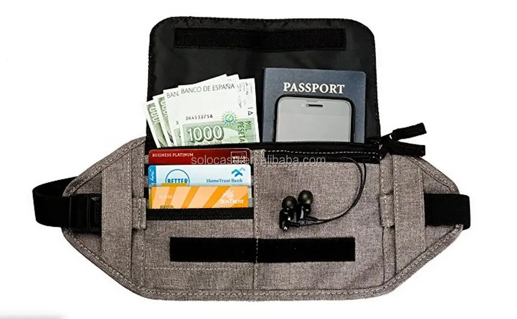 Travel Money Belt Hidden With Passport Holder And Rfid For Men And