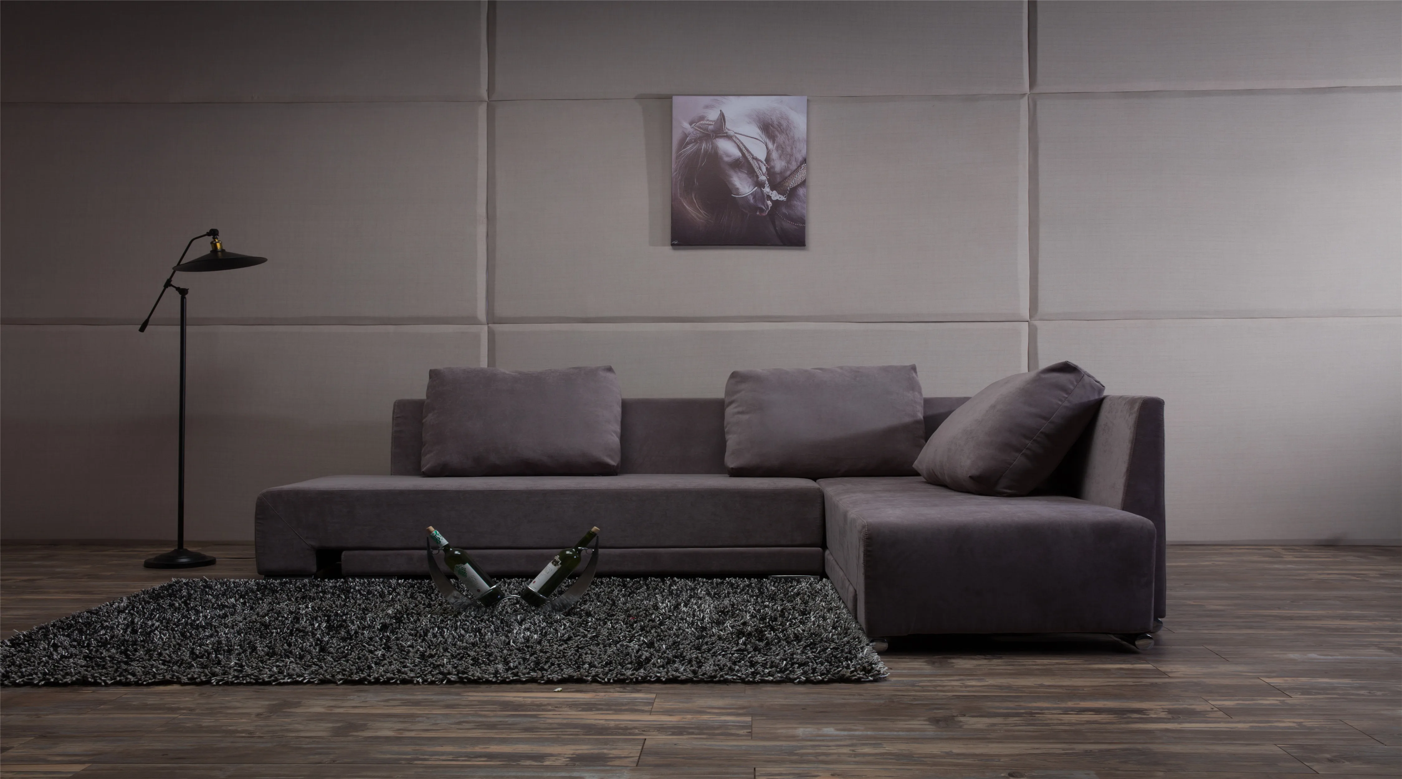 Modern L Shape Fabric Sofa Sets for Living Room Furniture
