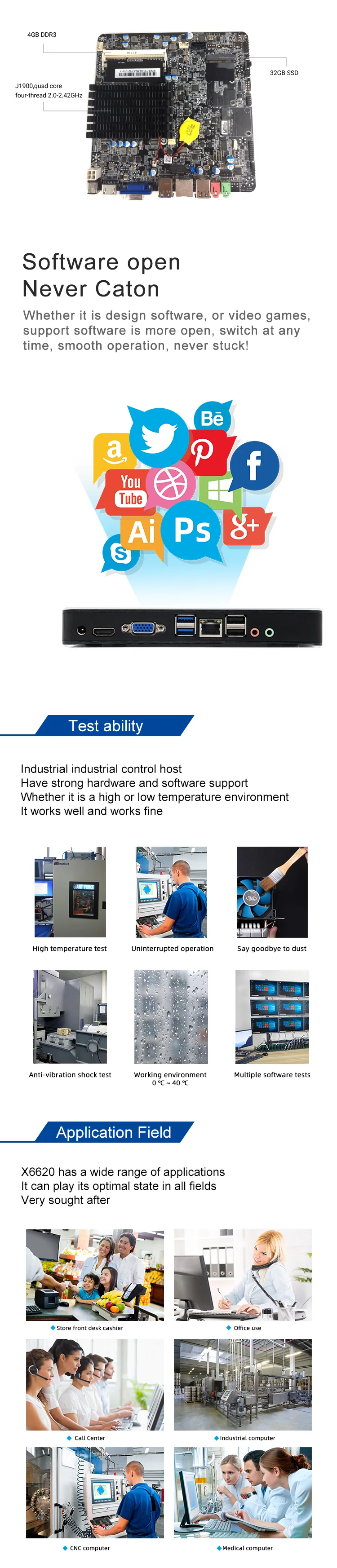 computer cases hardware software mini itx pc j1900 barebone system computers laptops and desktops