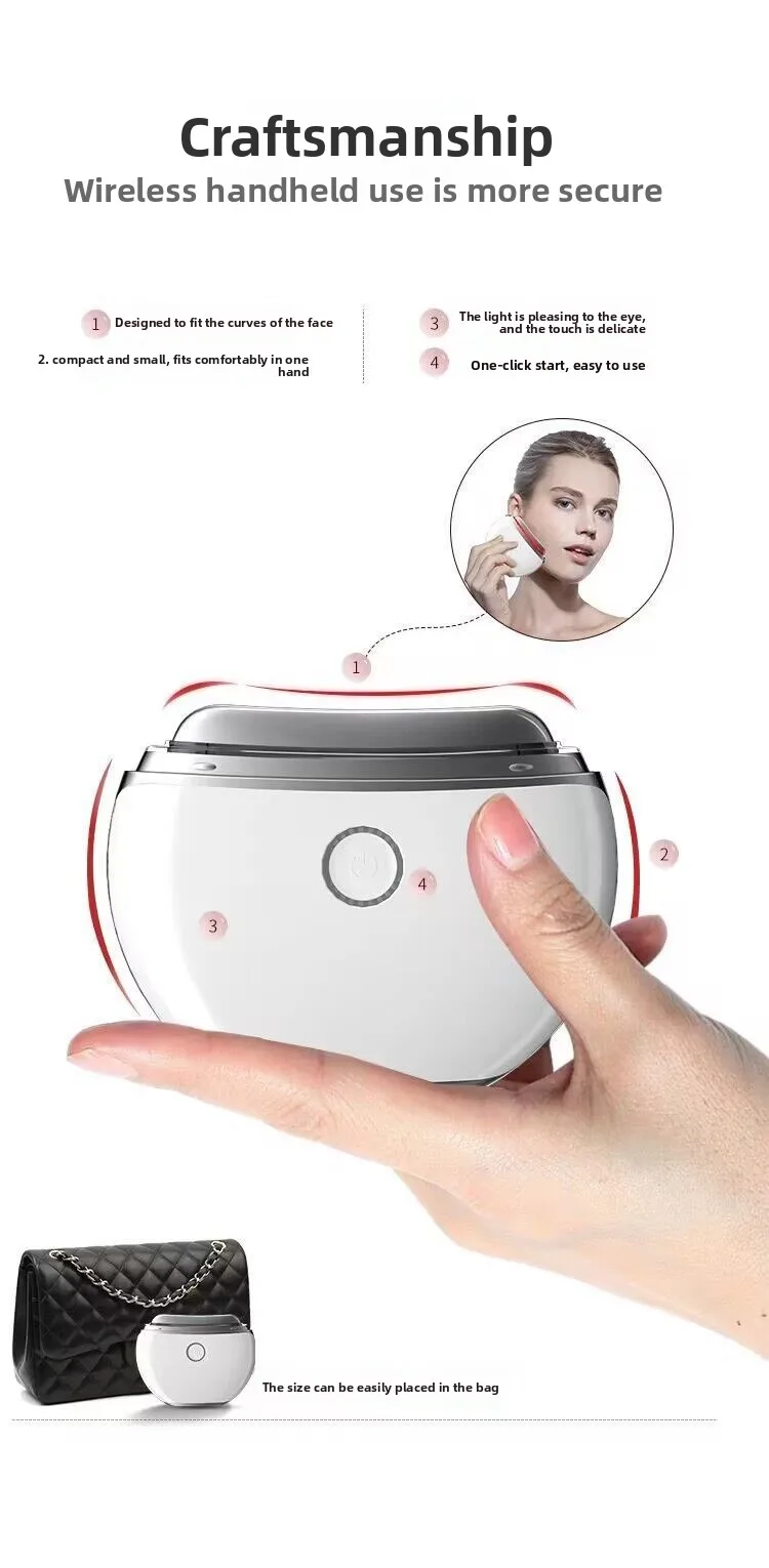 OEM Light Modes Face Sculpting Tool Microcurrent Vibration Gua Sha Massager Wrinkle Face Lift Device Gua Sha Device