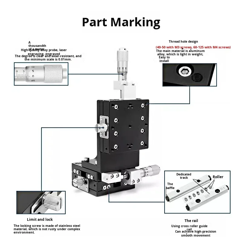 90 c2 fine tuning optical moving slide manually adjustable stand platform bearing-14