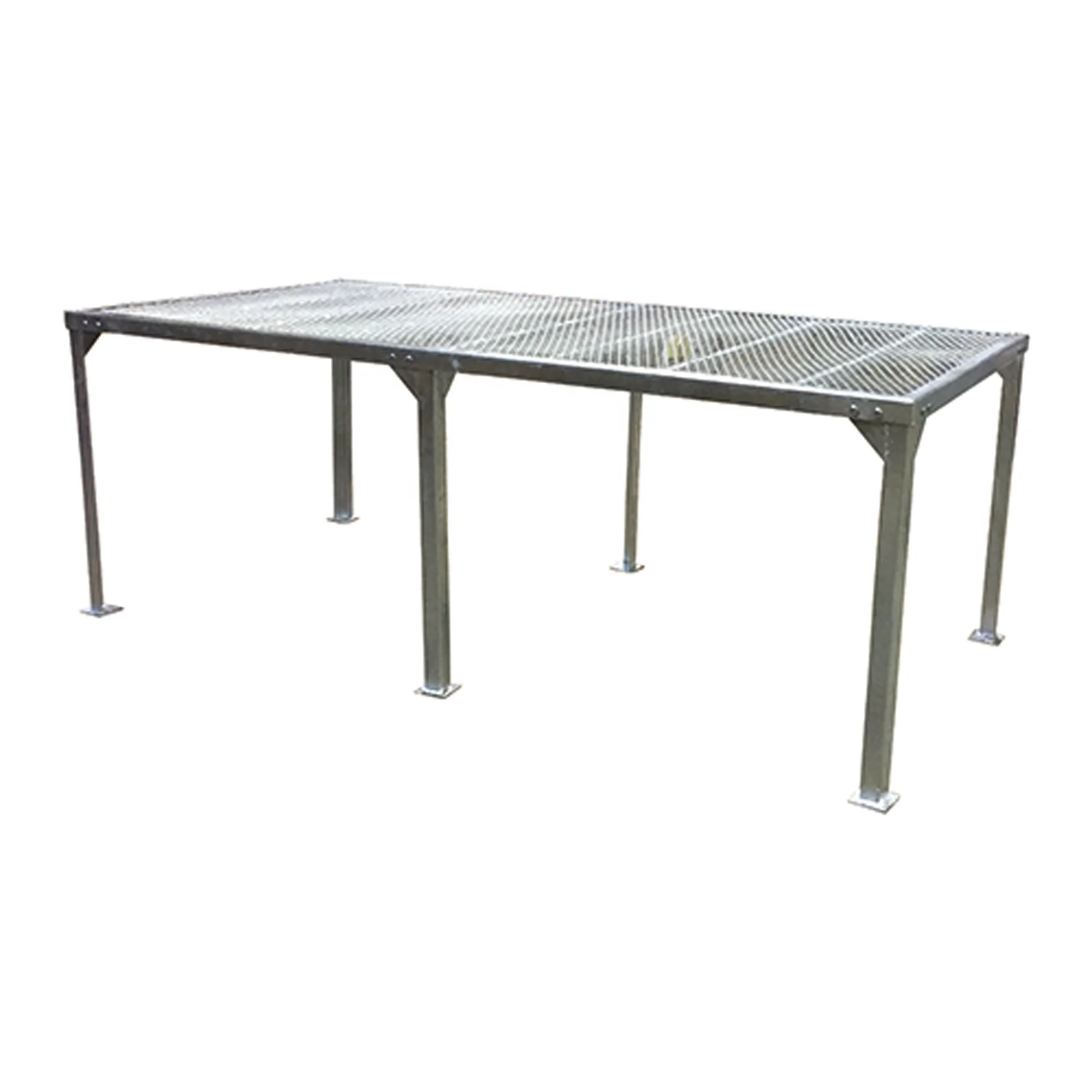 Metal Plant Bench For Agriculture Greenhouse Wire Mesh Flower Bench Nursery Table Rack For