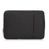 Customized fashion businessman computer briefcase black canvas laptop case bag for macbook laptop sleeve