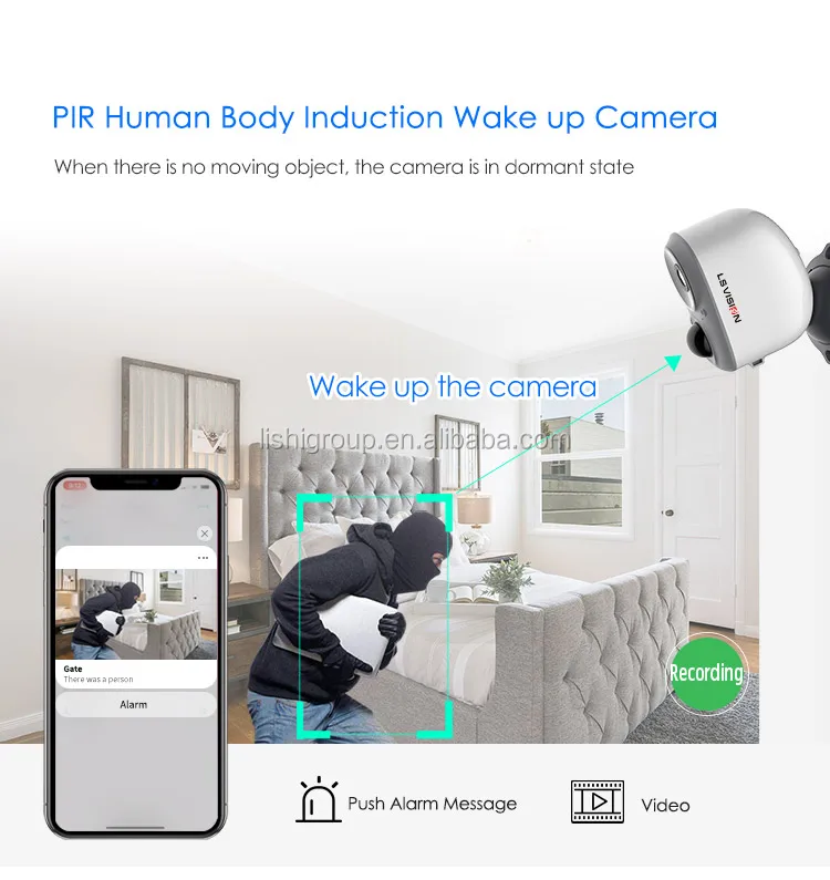 Cctv Camera Long Battery Life Wifi Security Factory Support Oem 1080p