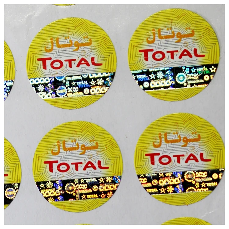 Custom LOGO sticker hot stamping security holographic tape label printing