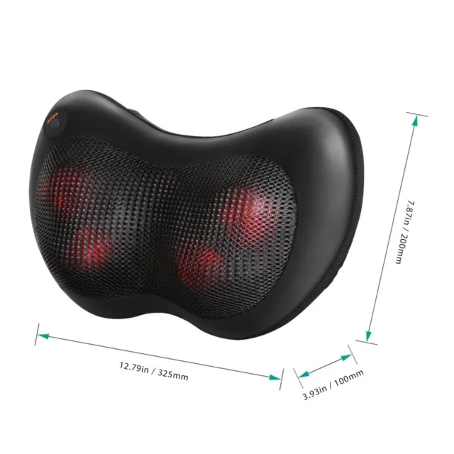 Rechargeable Kneading Shiatsu Heating Neck And Waist Massage Pillow Buy Massage Pillowheating 8165