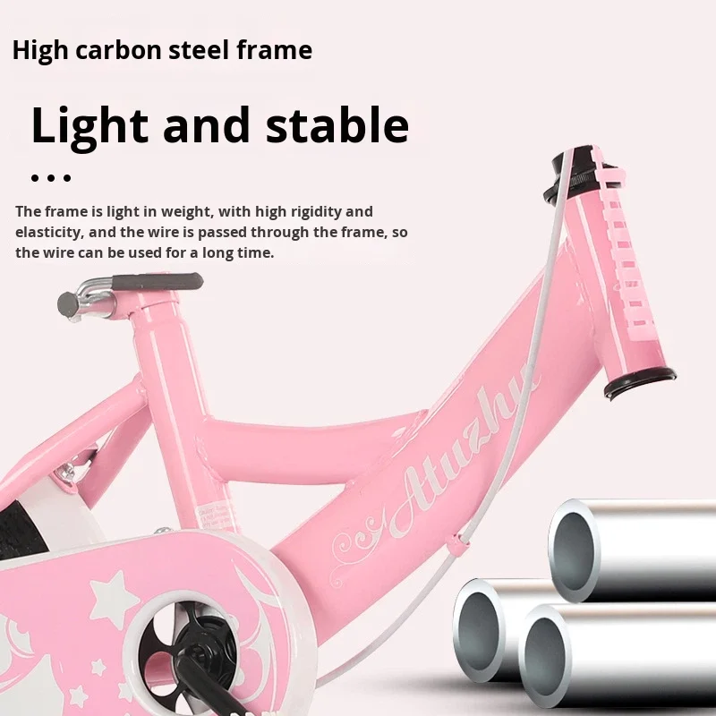 product childrens bicycles 12 inch 14 inch 16 inch training wheels princess bike boys girls aged 2 9 pedal kids bike no brakes-4