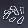 8*80mm Silver Galvanized Clip Keychain Spring Snap Hook