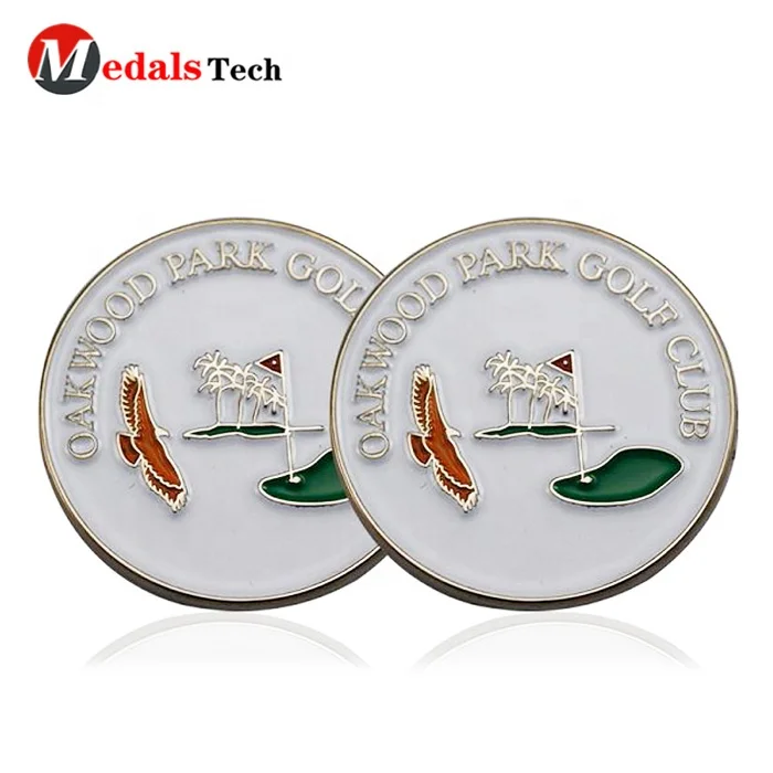 Wholesale promotion eco-friendly  quality cheap metal golf ball marker custom with low price