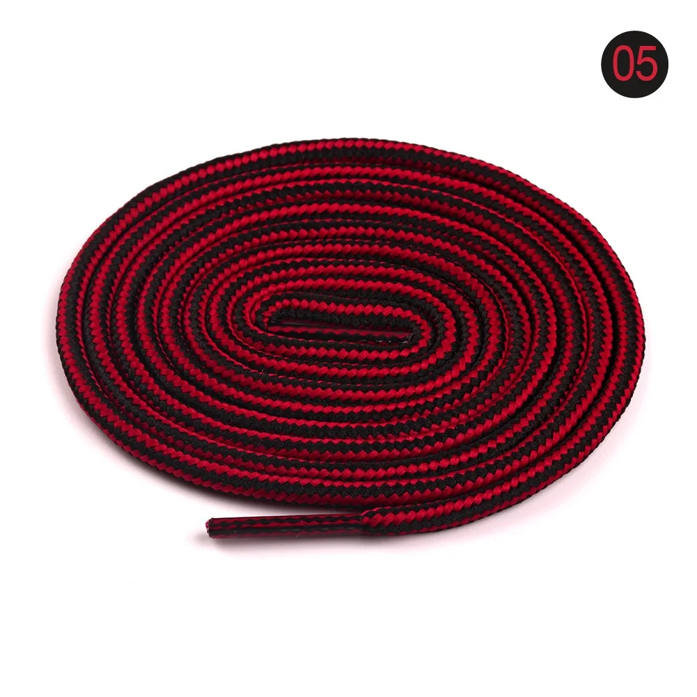 Round Outdoor Hiking Shoelaces Dots Twotone Shoe Laces For Climbing