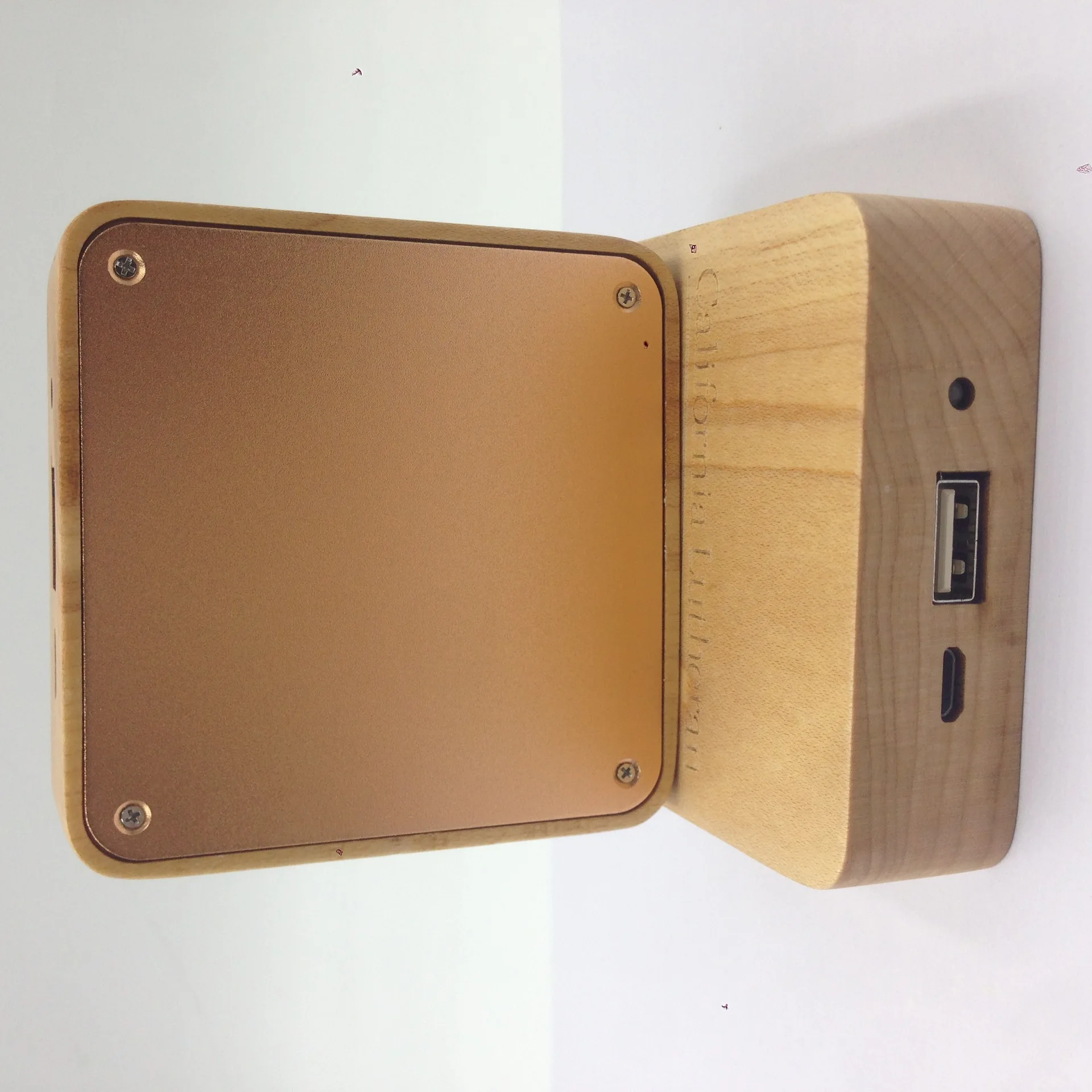 5000mah cube fast charger wood grain portable mini powerbank - ANKUX.COM