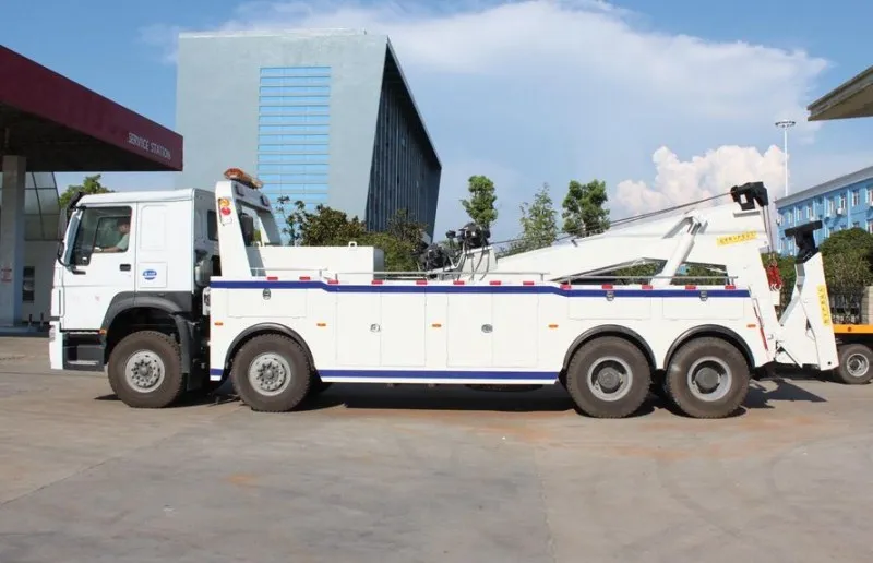 8X4 Sinotruk HOWO 40ton heavy duty rotary wrecker tow truck and 40 tons rotator tow truck for sale