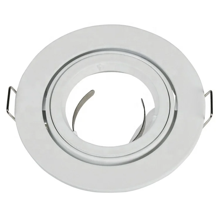 Factory aluminum round square lighting fixture gu10 led module mr16 spot light frame