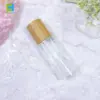 Bamboo Lid Face Frosted Glass Spray Bottle Mist
