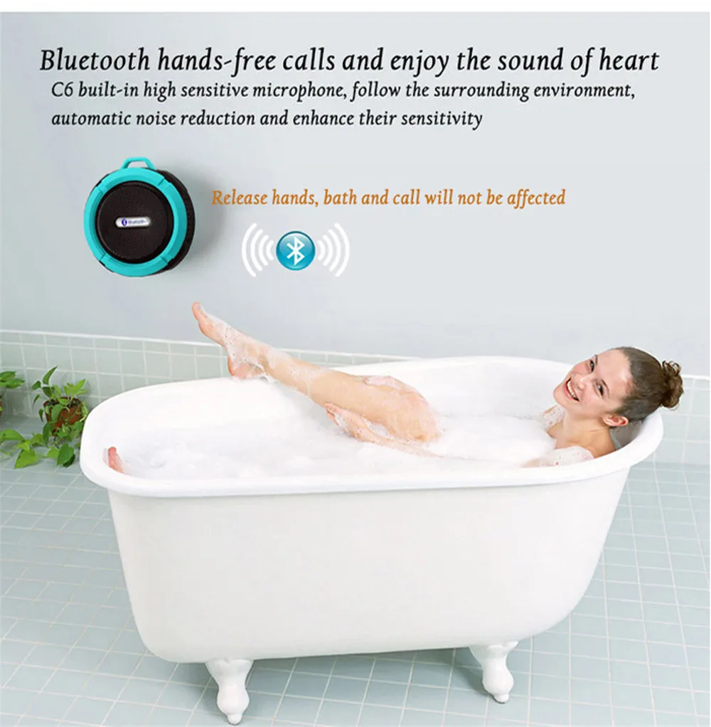 2020 IPX4 Waterproof Soundbar Speaker, water resistant portable Speaker, bluetooth Shower Speaker - ANKUX.COM
