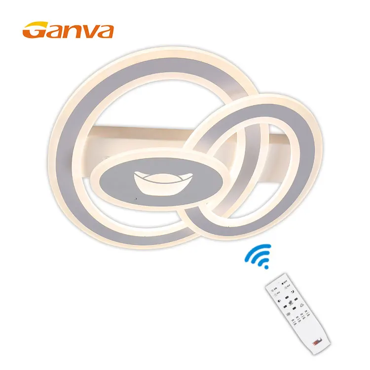 LED Modern Dimmer Round Ceiling Light Lamp Fixtures With Remote Control for living room Bedroom