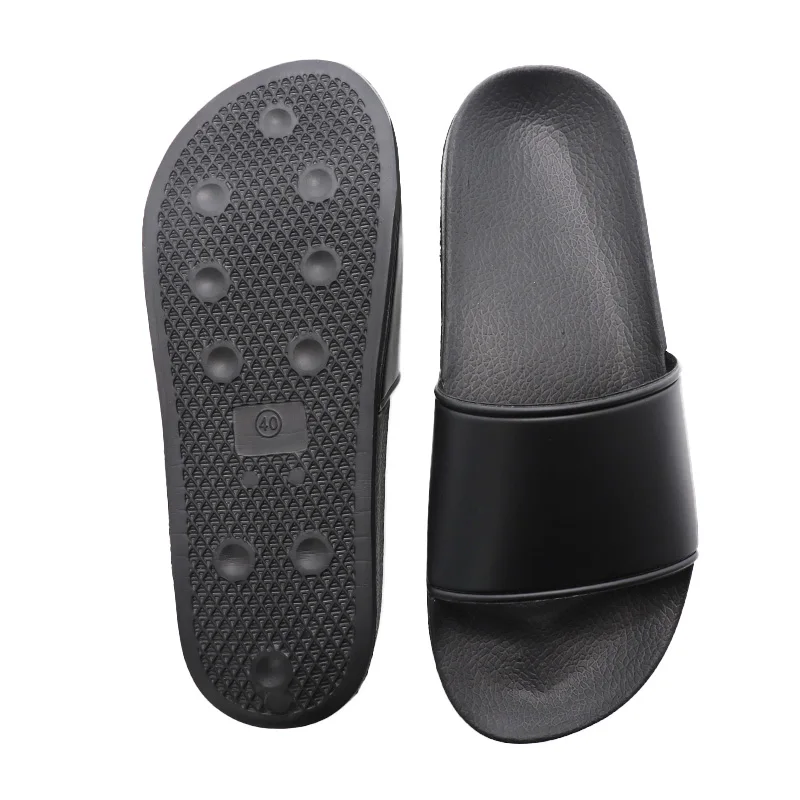 High Quality Black Slides Footwear Sandal Indoor Chinese Custom