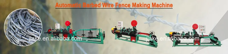 Barbed wire making machine