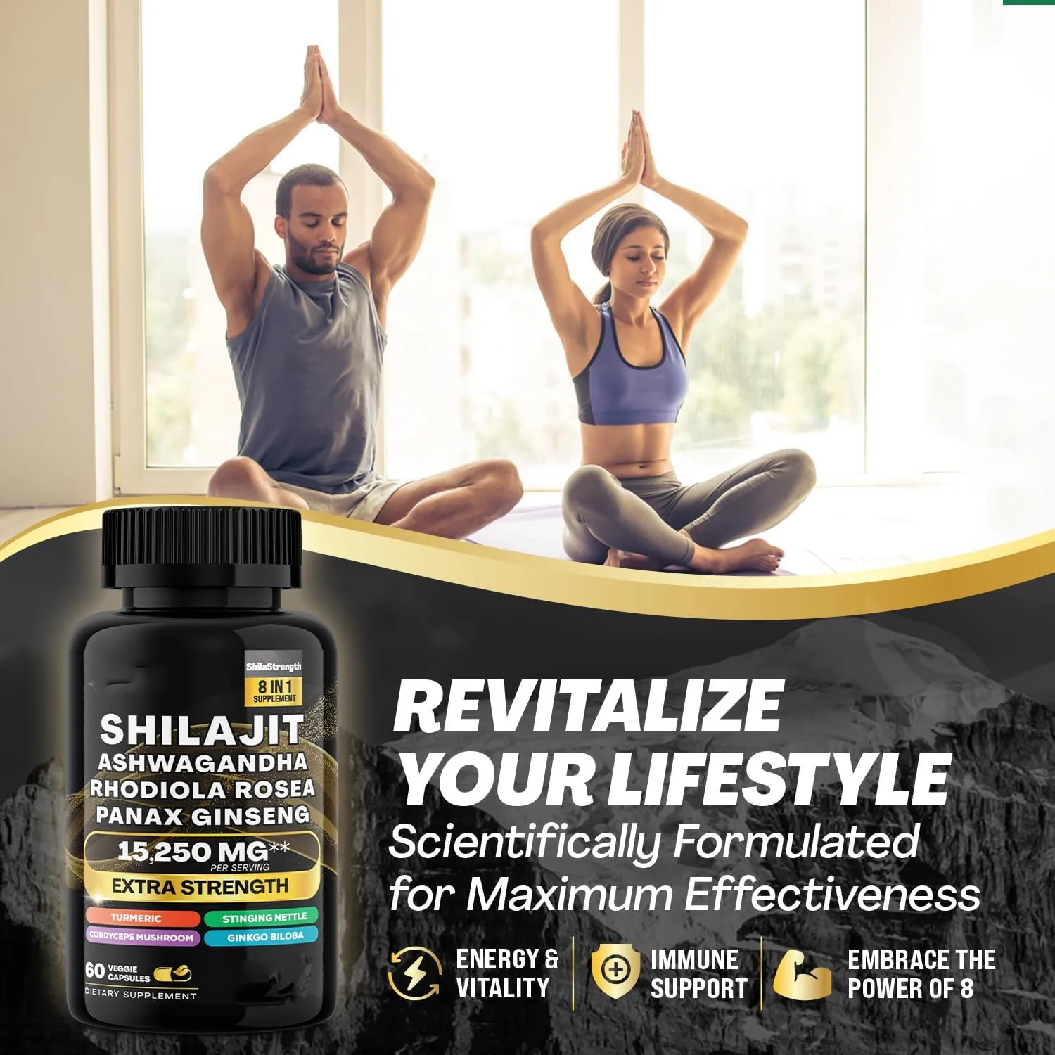 Hot Sale Shilajit Capsules Pure Himalayan With Ashwagandha Panax ...