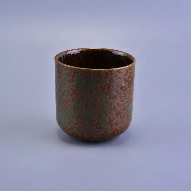 400ml Cylinder ceramic candle jar tealight candle cup wholesales