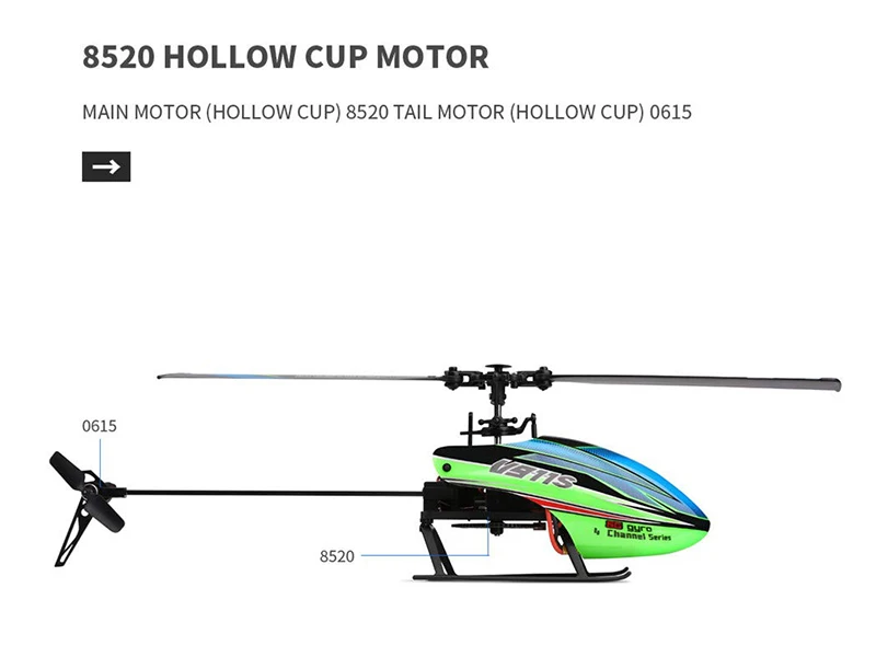 WLtoys V911S 4CH 6G Non-Aileron RC Helicopter With Gyroscope Remote Control B6T3