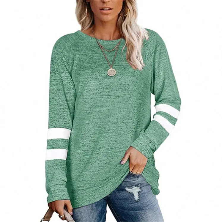 

Fashionable Women Clothing Long Sleeve Patchwork Blouse Women Casual Print T-Shirt Top Shirts For Women Blouses