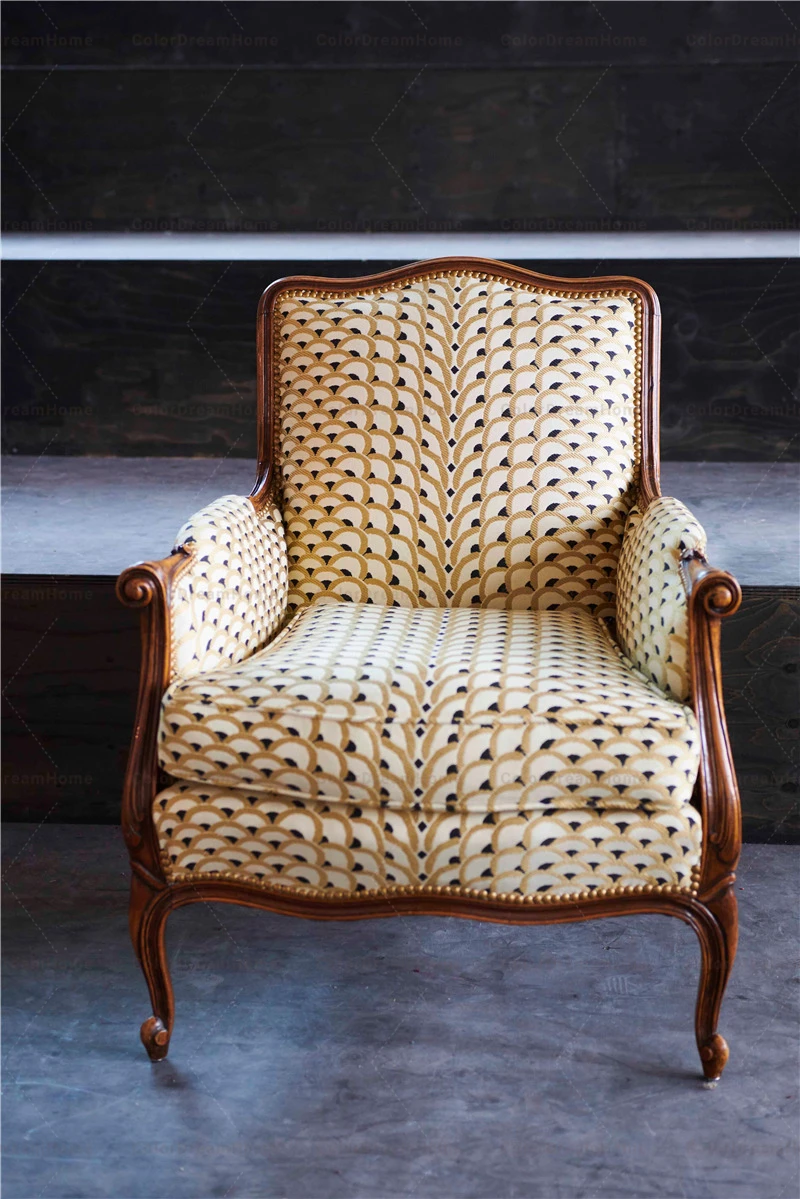 French Louis XV Style Bergère Chair