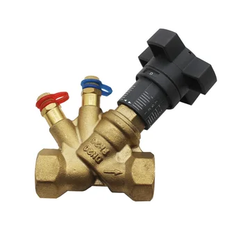 Hvac Brass / Bronze Manual Static Hydraulic Flow Water Balancing Valve ...