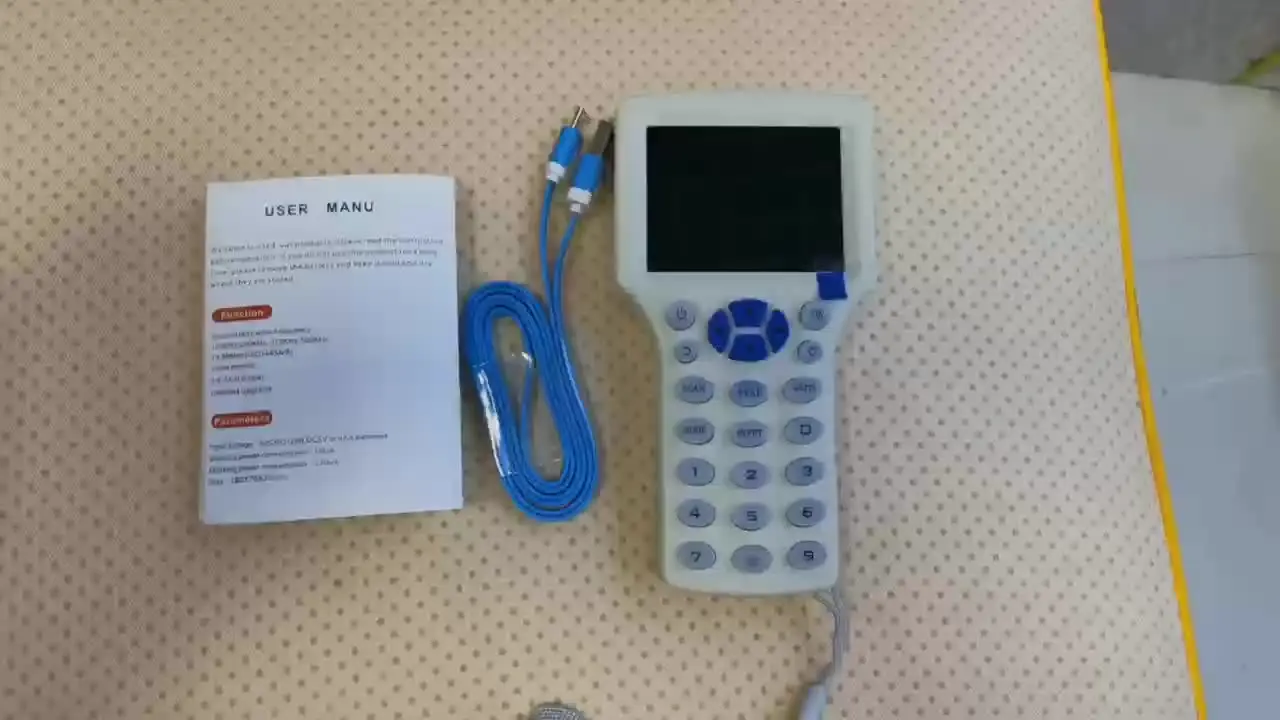 ReaIOKbii Copier Reader Writer Duplicator NFC Kaartlezer 125 KHz 13.56 MHz 10 Frequentie RFID Smart Card Kleurenscherm Gecodeerde Kaartdecoder met Beschrijfbare Key Card