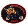 Hot sale custom logo shoulder chest back embroidered patch for clothing