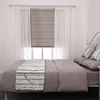 Stock classic polyester various room french window voile curtain sheer