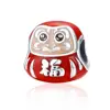 2019 Hot Selling Jewelry Qings Cute Red Doll Charm Bead 925 Sterling Silver for Charm Bracelets and DIY Necklaces