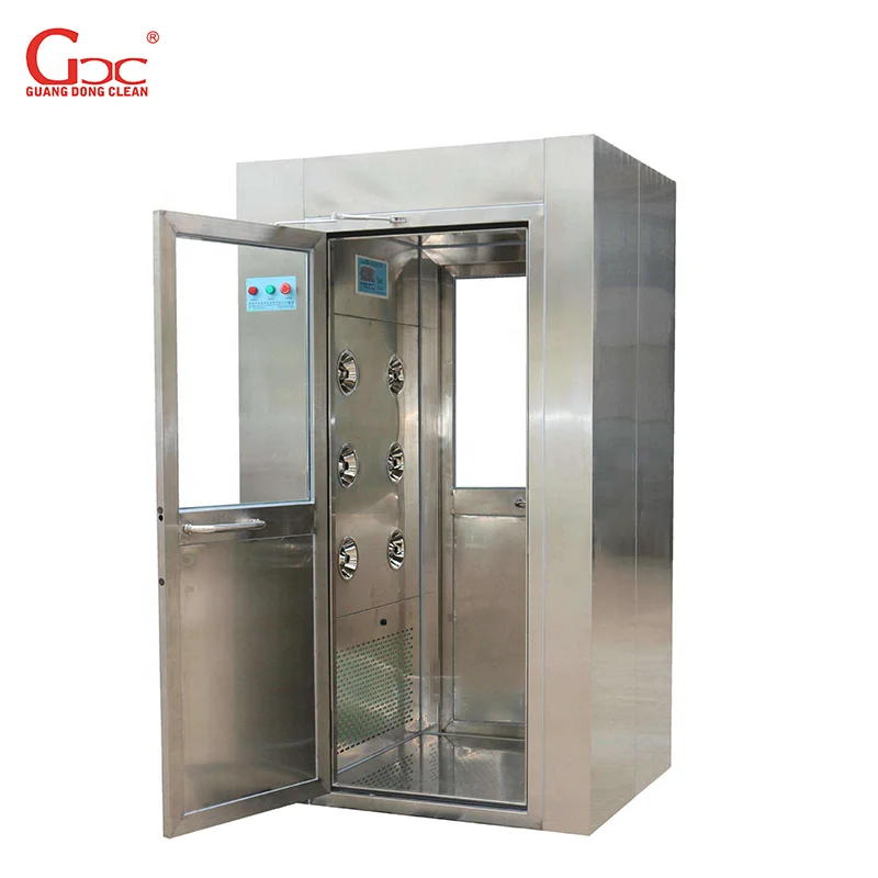 smart cleanroom air shower room stainless steel air shower