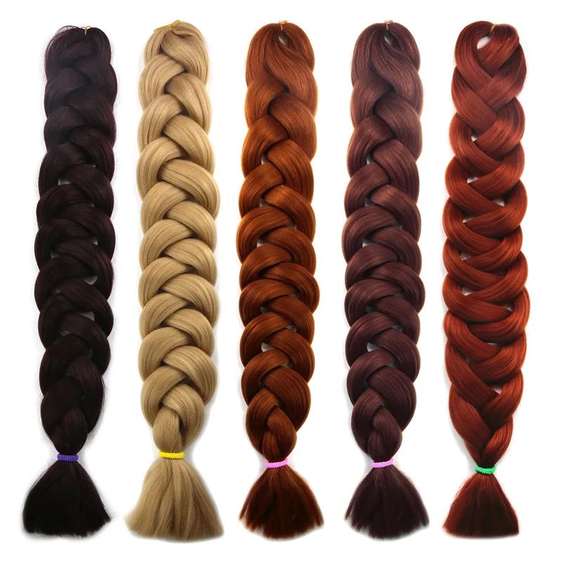 Synthetic Ombre Color Jumbo Braiding Hair 82inch 165g/pc Expression