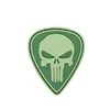 High Quality Manufacturer New Embossed 3D Military Army Tactical German Punisher Skull Hook Loop PVC Rubber Patch Germany