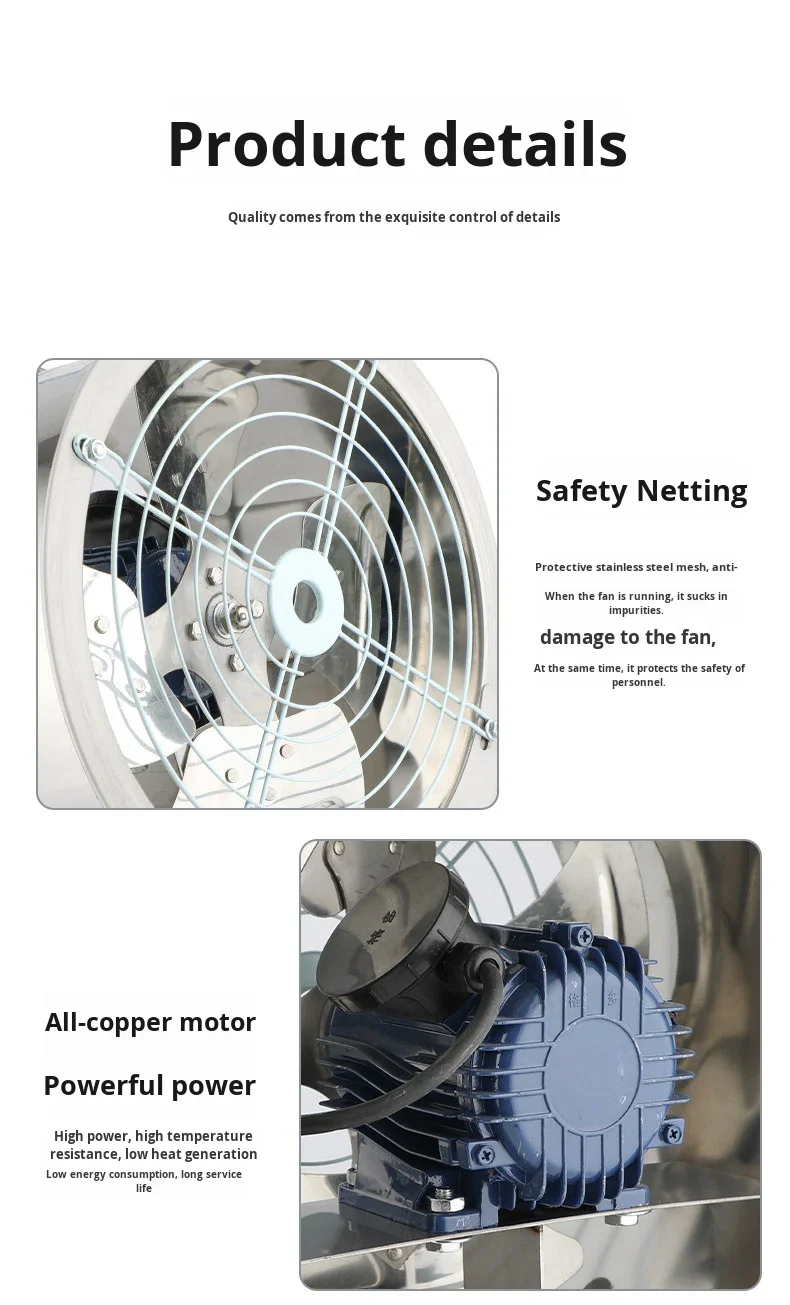 Axial Flow Fan, 304, Stainless, Steel, 380v - detail 20