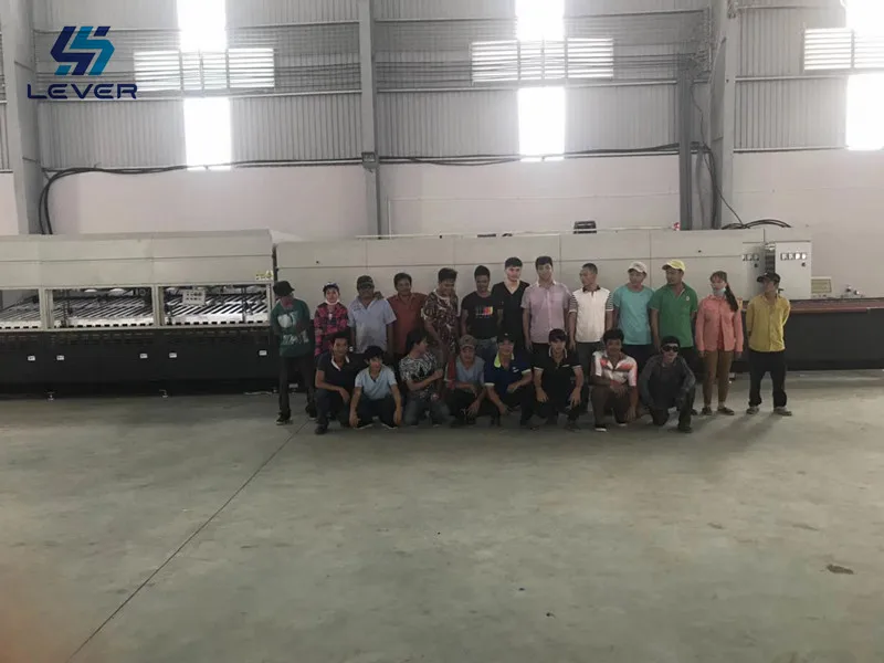 glass tempering plant layout