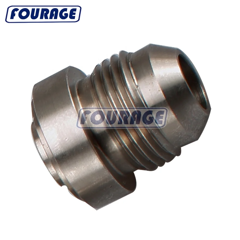 Race Part Solutions -6 AN Male Weld Bung - Mild Steel Round Base - Fragola Brand