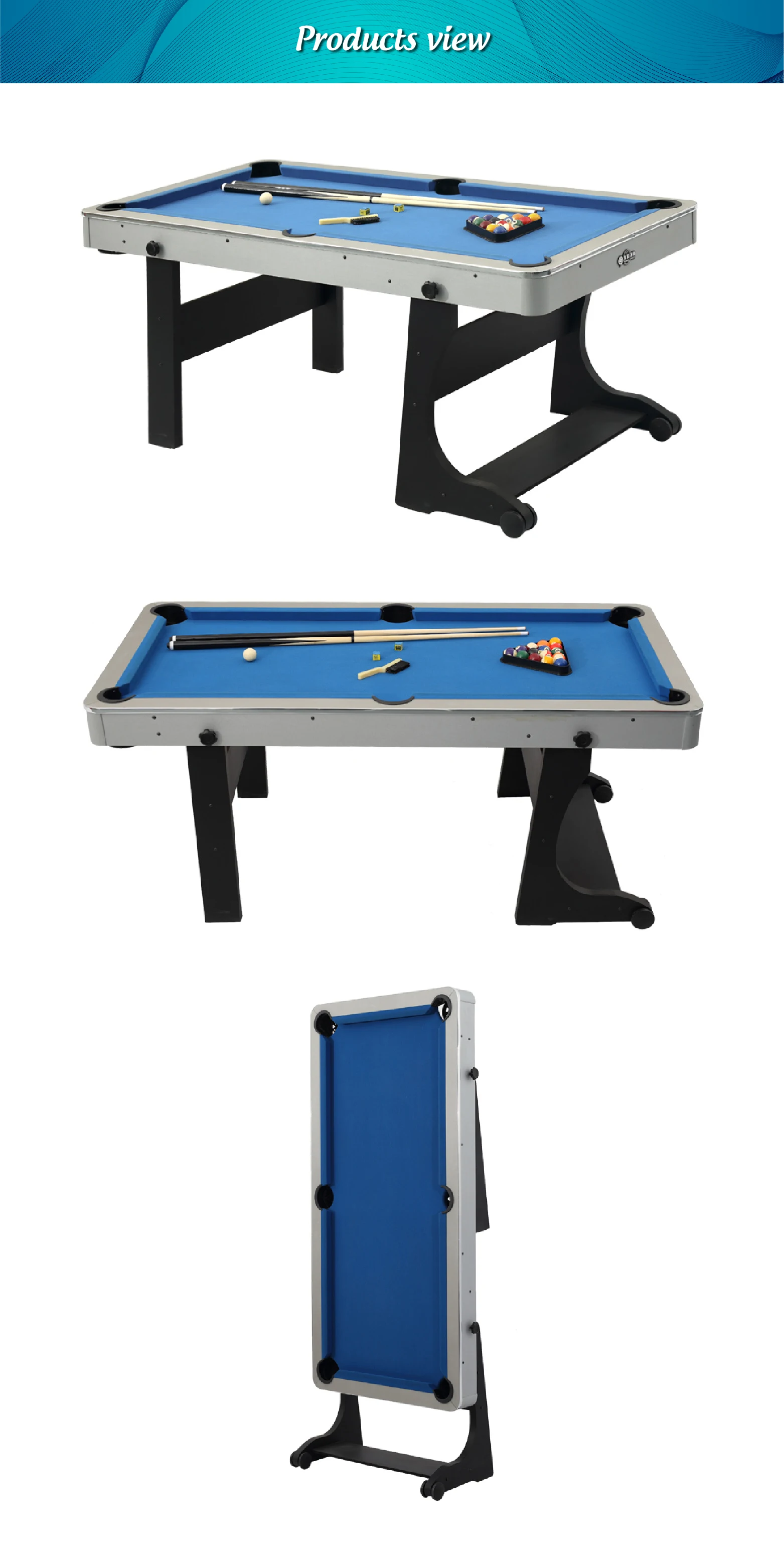Indoor Family Use Folding Pool Table 6ft Or 7ft Buy Folding Pool