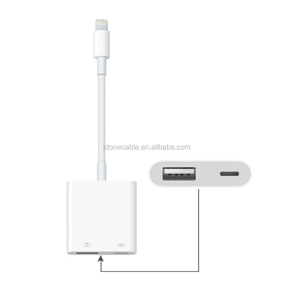 Vant til Afskedigelse Sodavand Source Lightning To USB 3 Camera Adapter Compatible With IOS 11 12 13 14 on  m.alibaba.com