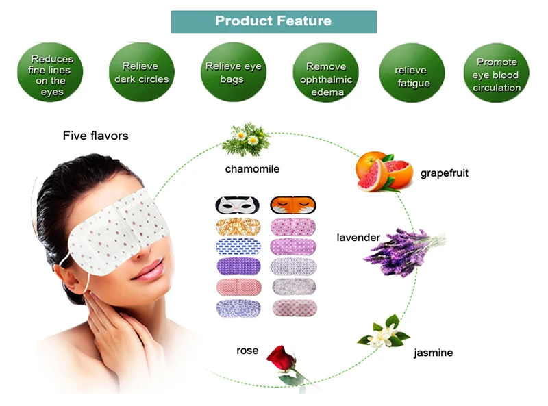 Oem High Quality Steam Warming Gentle Eye Mask Disposable Steam Eye
