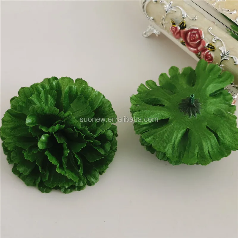 Wholesale Artificial Carnation Flower Heads Silk Flower Head Carnation For Wedding Decoration