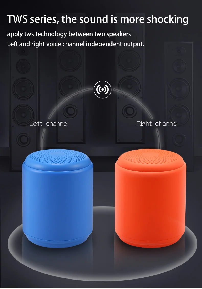 Small subwoofer waterproof bass mini wireless speaker portable bt speaker - ANKUX.COM