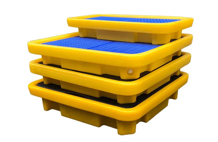 Chemical Safe storage Factory Price yellow plastic oil spill pallet